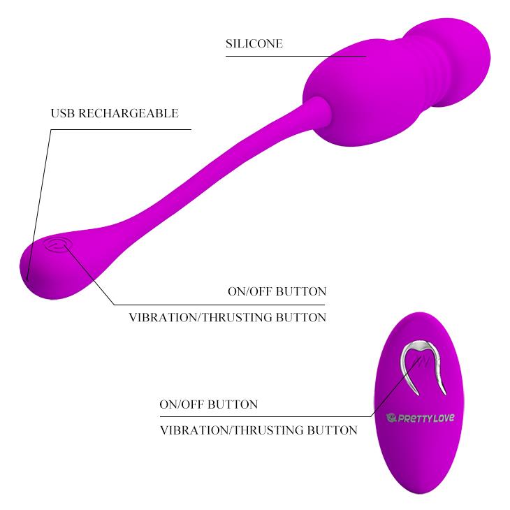 Pretty Love Callieri Ou vibrator wireless violet USB