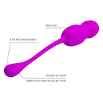 Ou vibrant Pretty Love Callie violet, 12 vibrații, 12 împingeri, USB