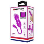 Ou vibrant Pretty Love Callie violet, 12 vibrații, 12 împingeri, USB