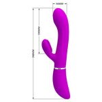 Vibrator clitoridian Pretty Love pentru punctul G, silicon, cu 12 vibrații, USB