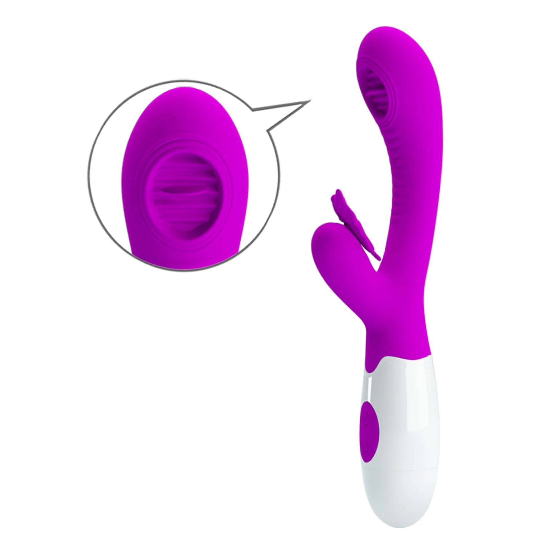 Vibrator Pretty Love Moth Butterfly cu 12 vibrații și 3 moduri de linge