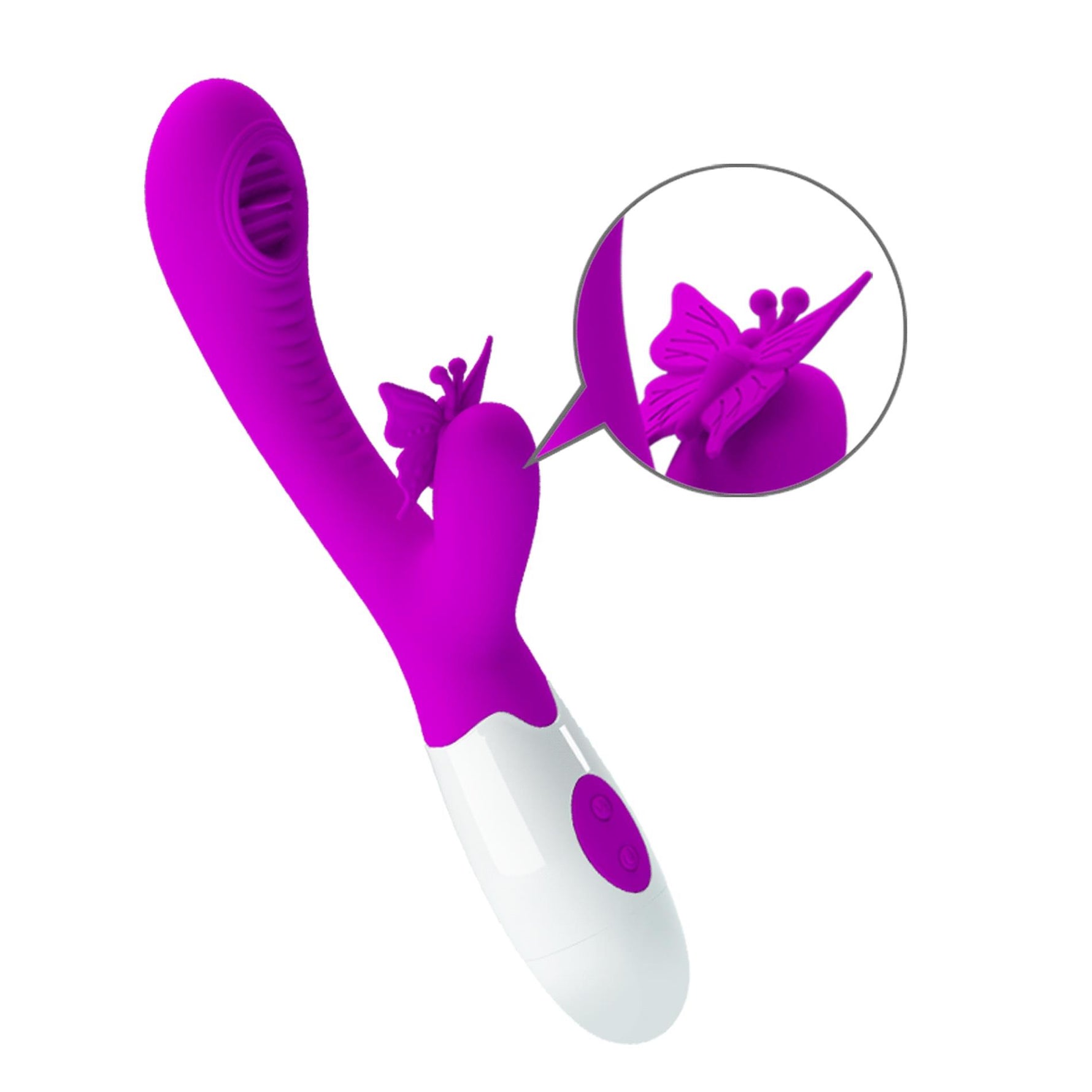 Vibrator Pretty Love Moth Butterfly cu 12 vibrații și 3 moduri de linge
