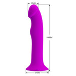 Vibrator anal Pretty Love Murray, mov, cu 12 vibrații, ventuză