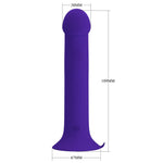 Vibrator anal Pretty Love Murray cu ventuză, 12 vibrații