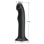 Vibrator anal Pretty Love Murray, negru, cu ventuză și 12 vibrații