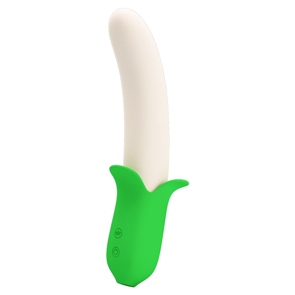 Vibrator USB pentru punctul G din silicon Pretty Love Banana Knight