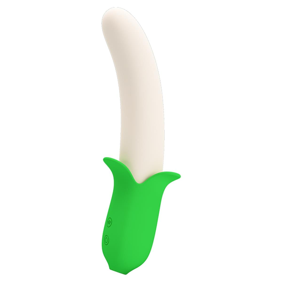 Vibrator USB pentru punctul G din silicon Pretty Love Banana Knight