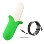 Vibrator USB pentru punctul G din silicon Pretty Love Banana Knight