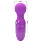 Vibrator Pretty Love Mini din silicon, violet, rezistent la apă, AAA