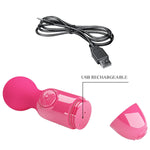 Pretty Love - Mini masaj vibrator USB din silicon, impermeabil