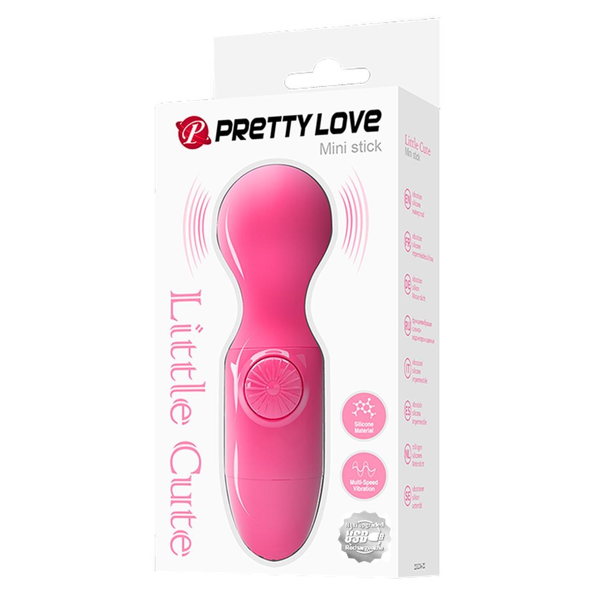 Pretty Love - Mini masaj vibrator USB din silicon, impermeabil