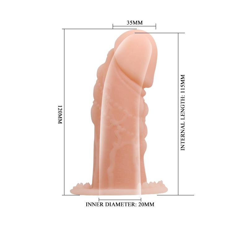 Extensor de penis flexibil din cauciuc Baile Wolftooth