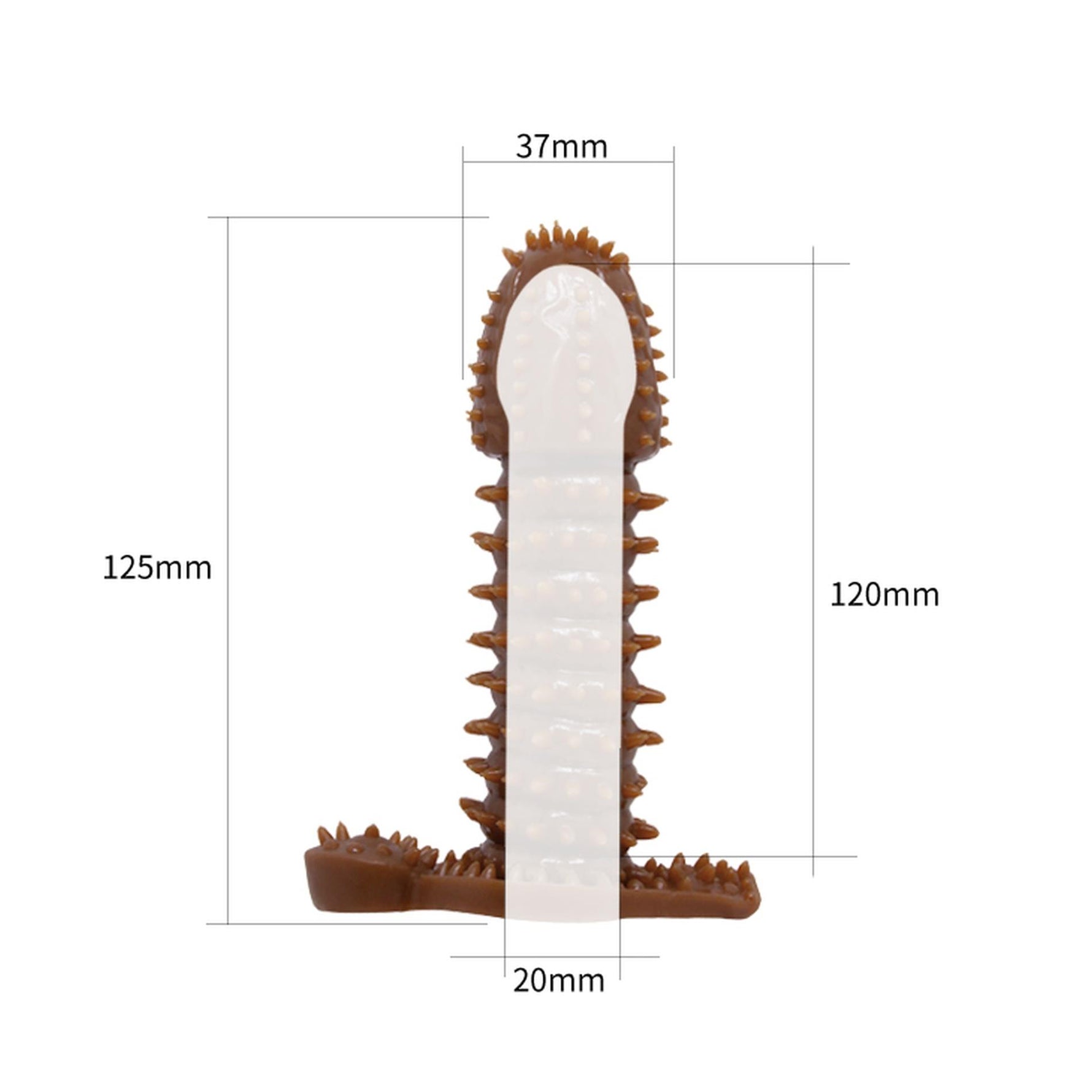 Extensor de penis cu dinți Baile Wolftooth de 14 cm