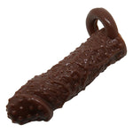 Extensor de penis Baile Brave Man cu curea pentru bile, maro deschis