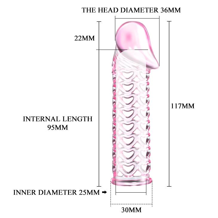 Extensor de penis Baile roz, impermeabil, cu întârziere