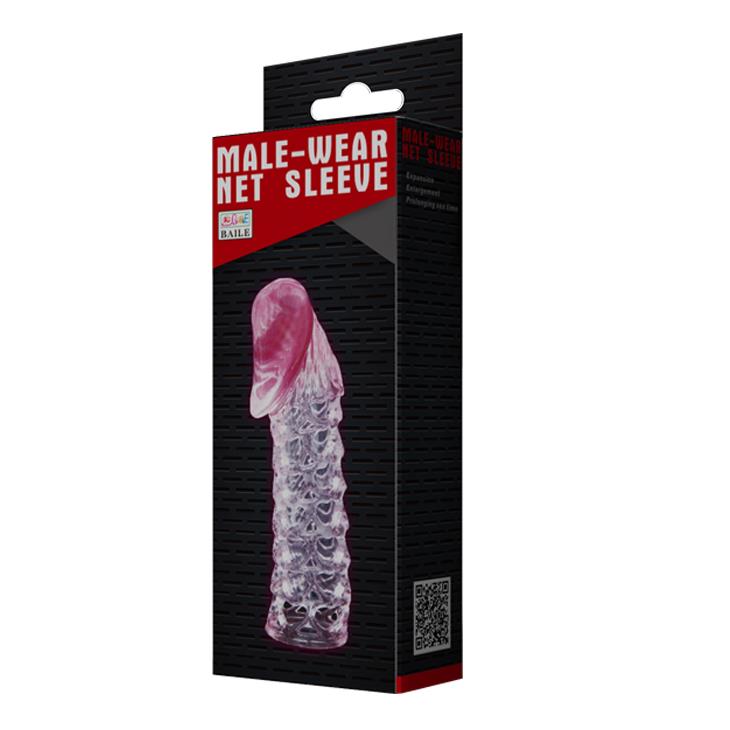 Extensor de penis Baile roz, impermeabil, cu întârziere