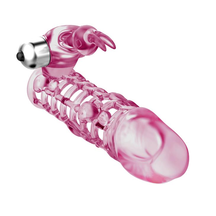 Extensie vibratoare Baile UltimateLove roz cu 10 funcții