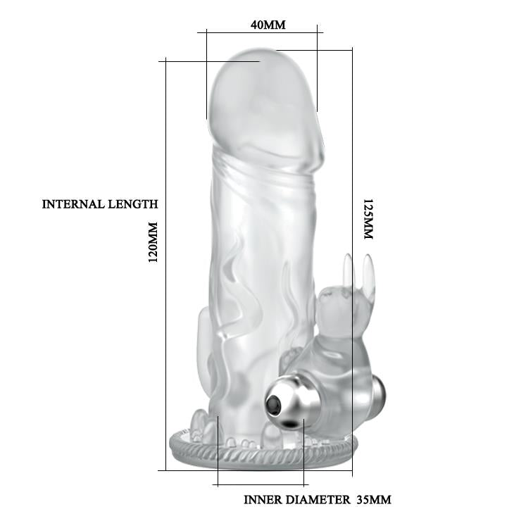 Extensor vibrant pentru penis Baile Brave Man Bunny