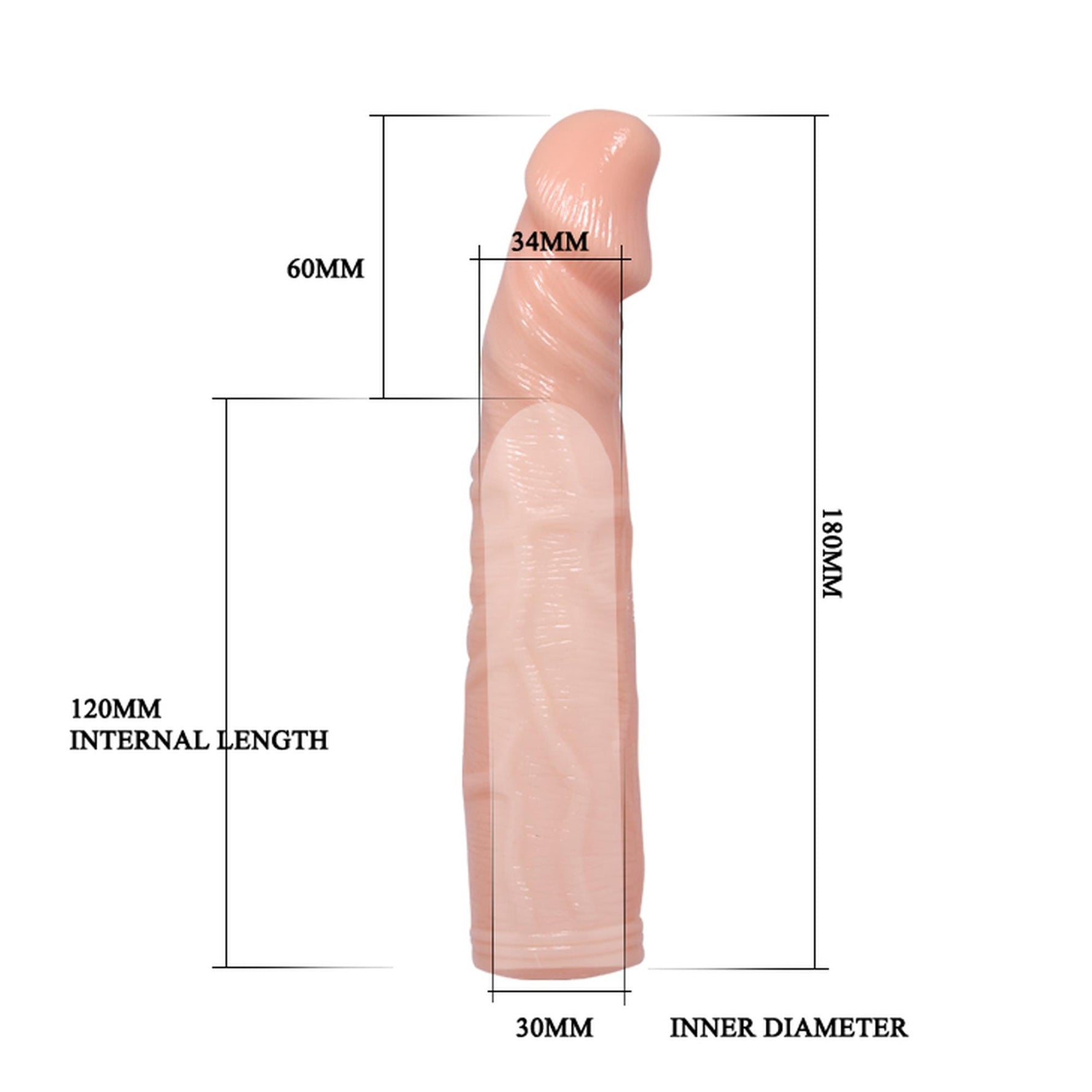 Extensor de penis realist Baile Deep Love cu vibrator