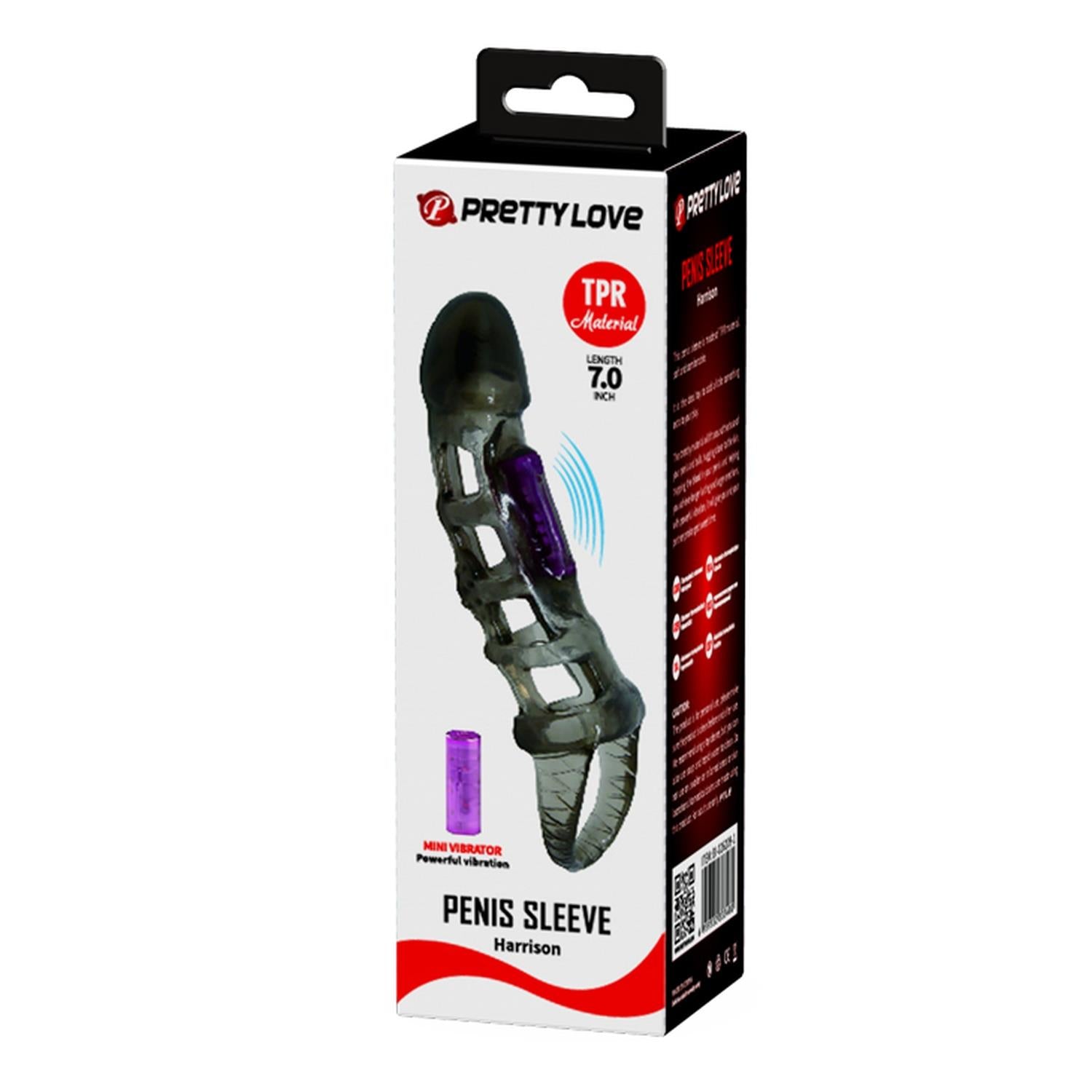 Pretty Love Harrison Extensor de penis vibrant texturat
