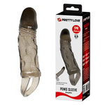 Pretty Love Brayden Extensor de penis transparent texturat