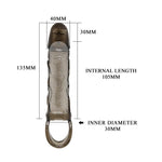 Pretty Love Carson Extensor de penis realist cu vene