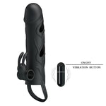 Manșon vibrant pentru penis Pretty Love cu curea pentru testicule