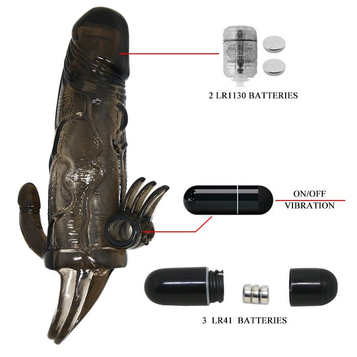 Extensie vibratoare Baile Brave Man Smoke 17 cm