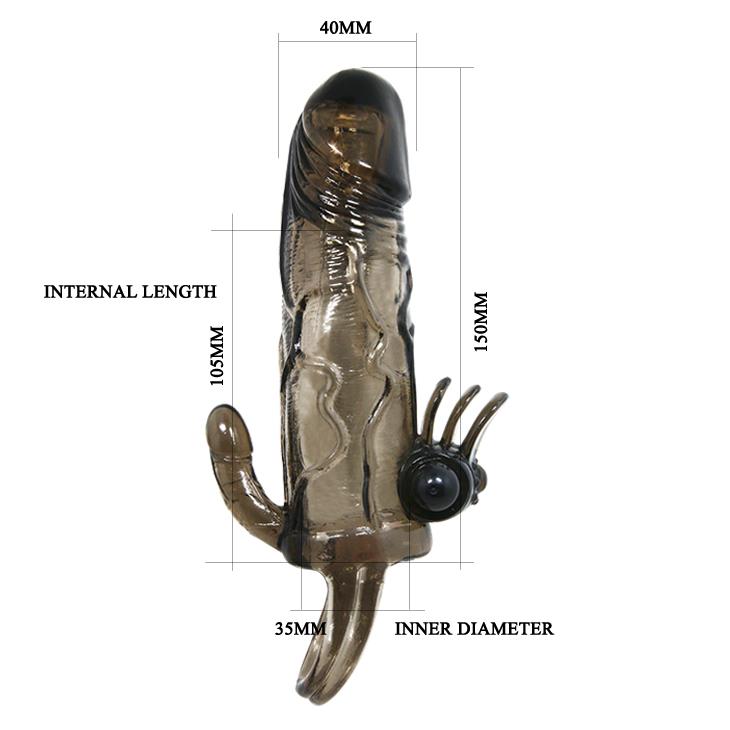 Extensie vibratoare Baile Brave Man Smoke 17 cm