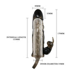 Extensor vibrant pentru penis Baile Brave Man Smoke 15 cm