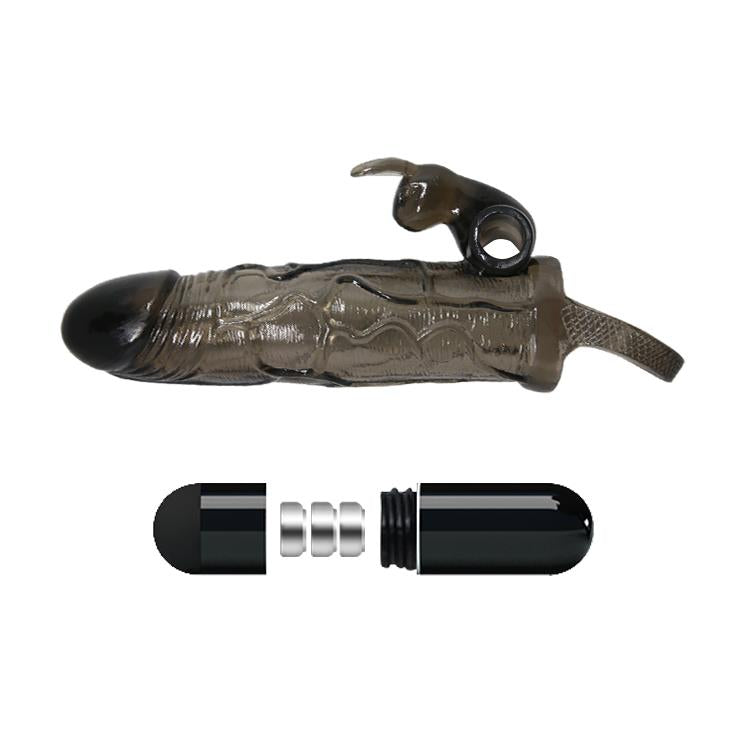 Extensor vibrant pentru penis Baile Brave Man Smoke 15 cm