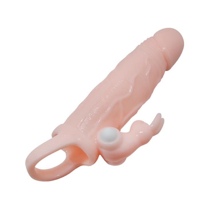 Extensie vibratoare multi-etapă Baile Brave Man Skin 15 cm