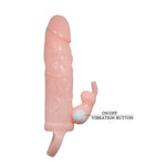 Extensie vibratoare multi-etapă Baile Brave Man Skin 15 cm