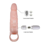 Extensie vibratoare multi-etapă Baile Brave Man Skin 15 cm