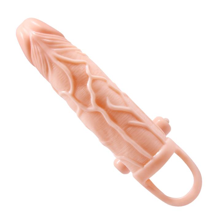 Extensie vibratoare Pretty Love Brave Man, culoarea pielii, 10 moduri
