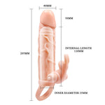 Extensie vibratoare Pretty Love Brave Man, culoarea pielii, 10 moduri