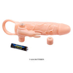 Extensie vibratoare Pretty Love Brave Man, culoarea pielii, 10 moduri