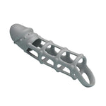 Pretty Love Extensor de penis din silicon gri cu curea pentru testicule