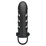 Pretty Love Extensor de penis vibrant, silicon, negru, 10 funcții