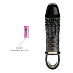Pretty Love Cecelia Extensor vibrant pentru penis, negru