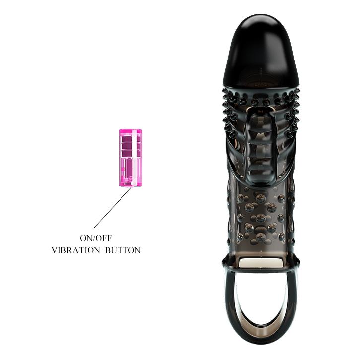 Pretty Love Cecelia Extensor vibrant pentru penis, negru