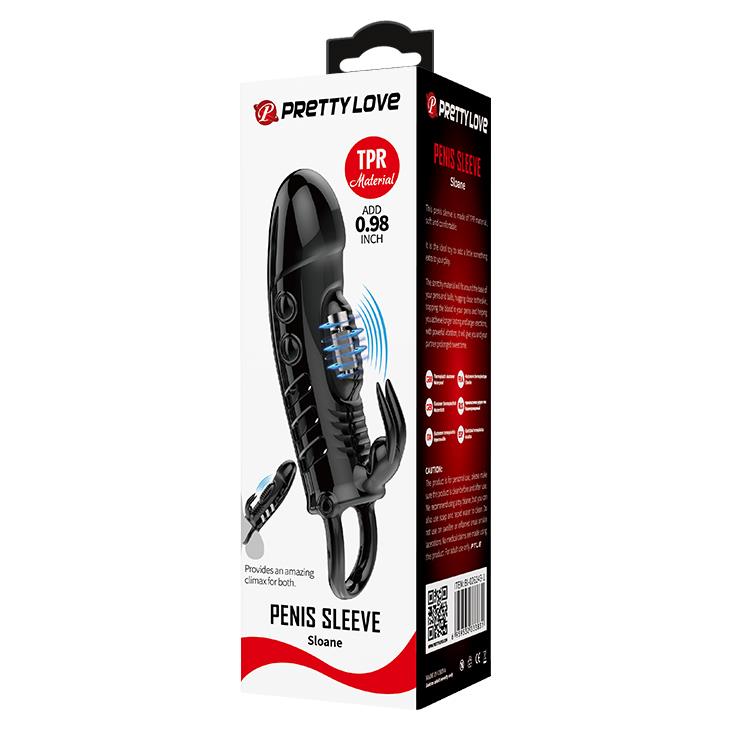 Pretty Love Sloane Extensor de penis vibrant negru