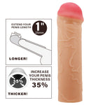 Pretty Love Nile Extensor Realist pentru Penis 25mm