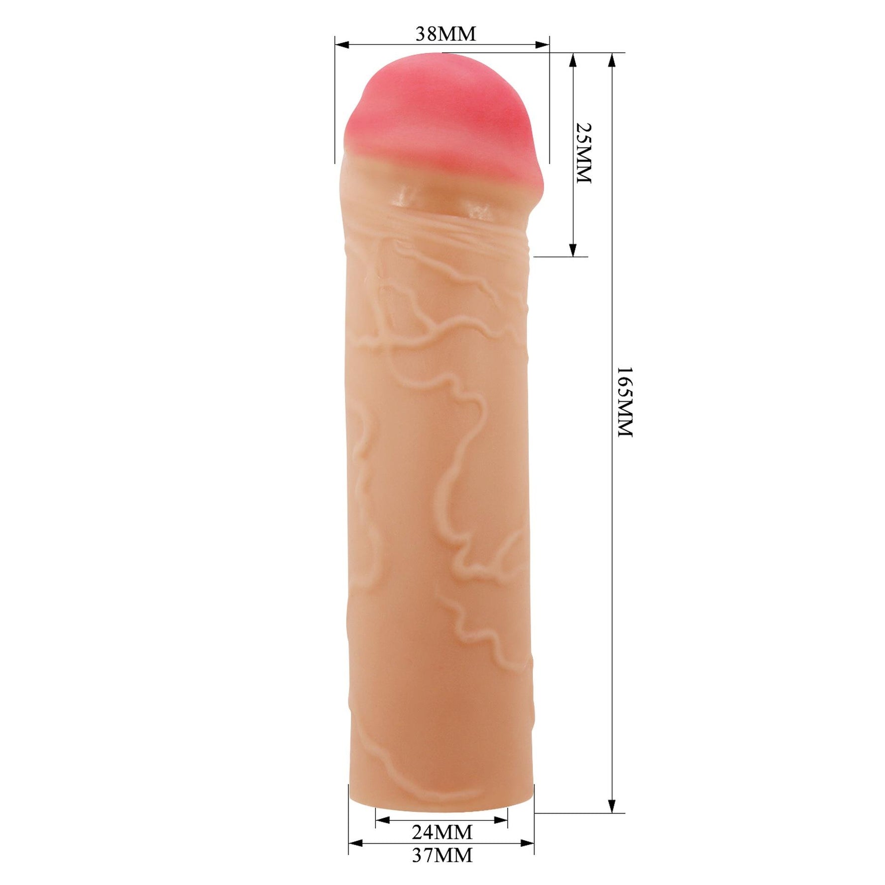 Pretty Love Nile Extensor Realist pentru Penis 25mm