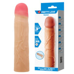 Pretty Love Kylian Flesh Extensor Realistic pentru Penis 76mm