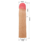 Pretty Love Kylian Flesh Extensor Realistic pentru Penis 76mm