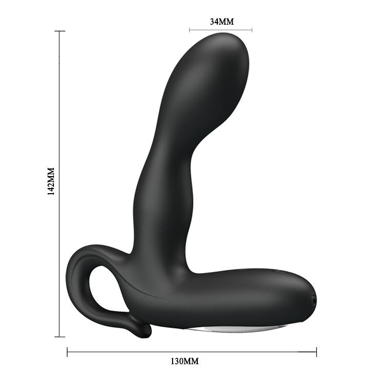 Masaj vibrator pentru prostată Pretty Love Barrack din silicon, impermeabil, cu USB