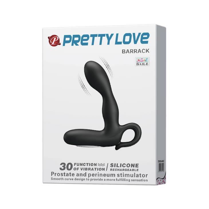 Masaj vibrator pentru prostată Pretty Love Barrack din silicon, impermeabil, cu USB