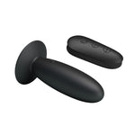 Dop anal vibrant Mr Play cu telecomandă, silicon, negru, USB