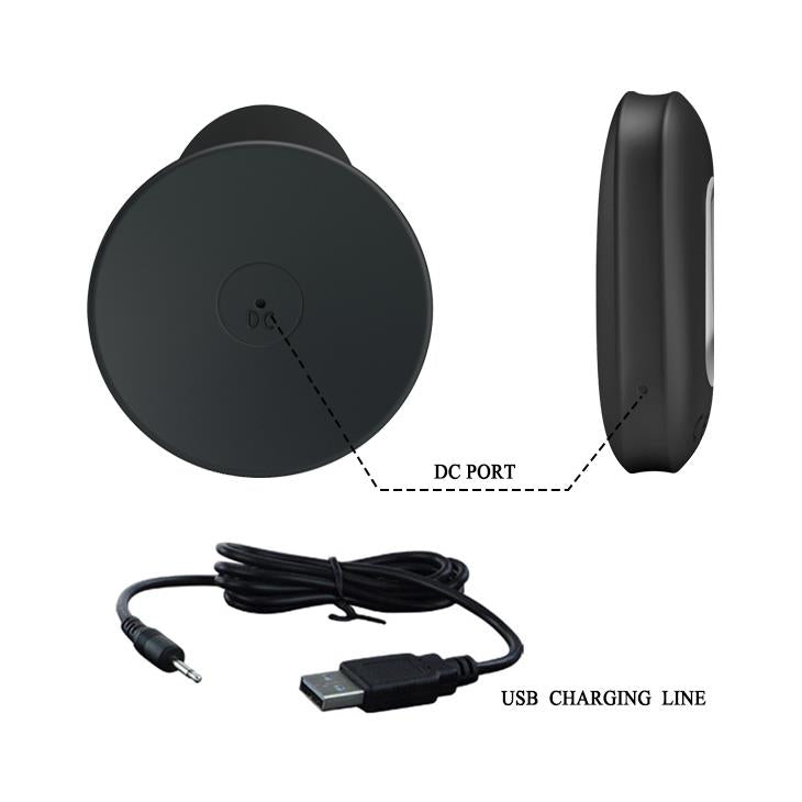 Dop anal vibrant Mr Play cu telecomandă, silicon, negru, USB
